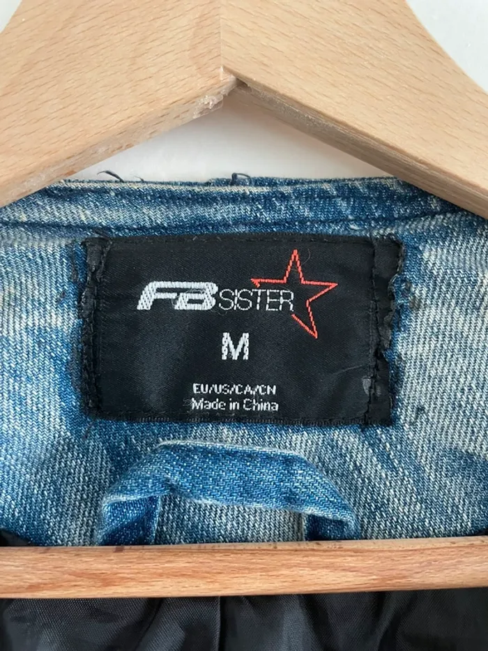 Veste Jean/cuir - photo numéro 2