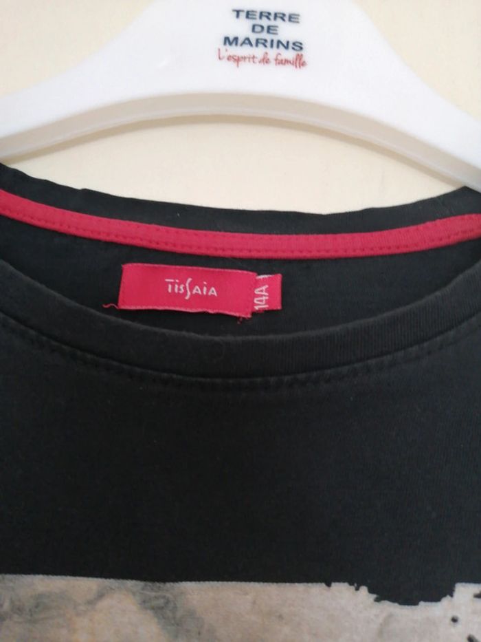 Tee shirt 14 an couleur noir avec multicolore. - photo numéro 8