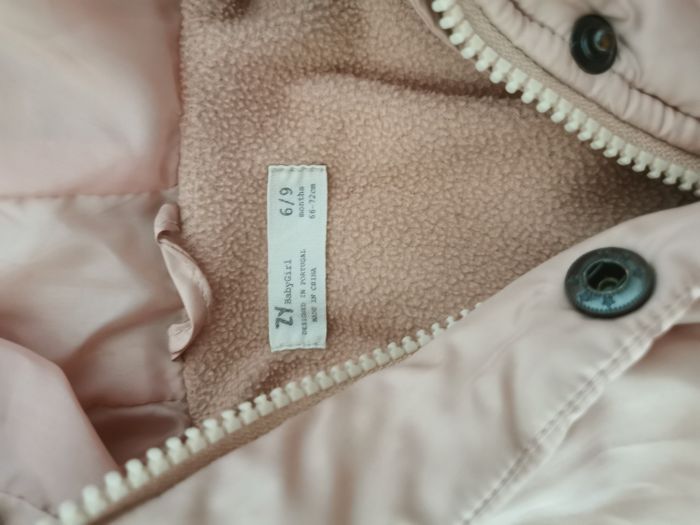 Doudoune rose 6/9mois Zara baby girl TBE - photo numéro 6