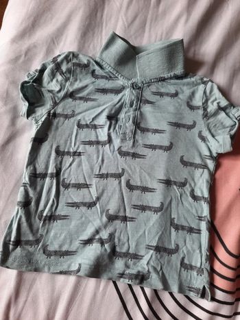 Polo gris/bleu Kiabi 24M