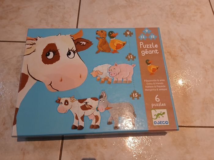 Puzzle géant animaux Djeco