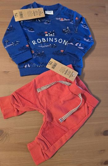 (Neufs non portés) 🏷🥰💙 ensemble sweat et pantalon  3mois Garçon 💙🥰🏷