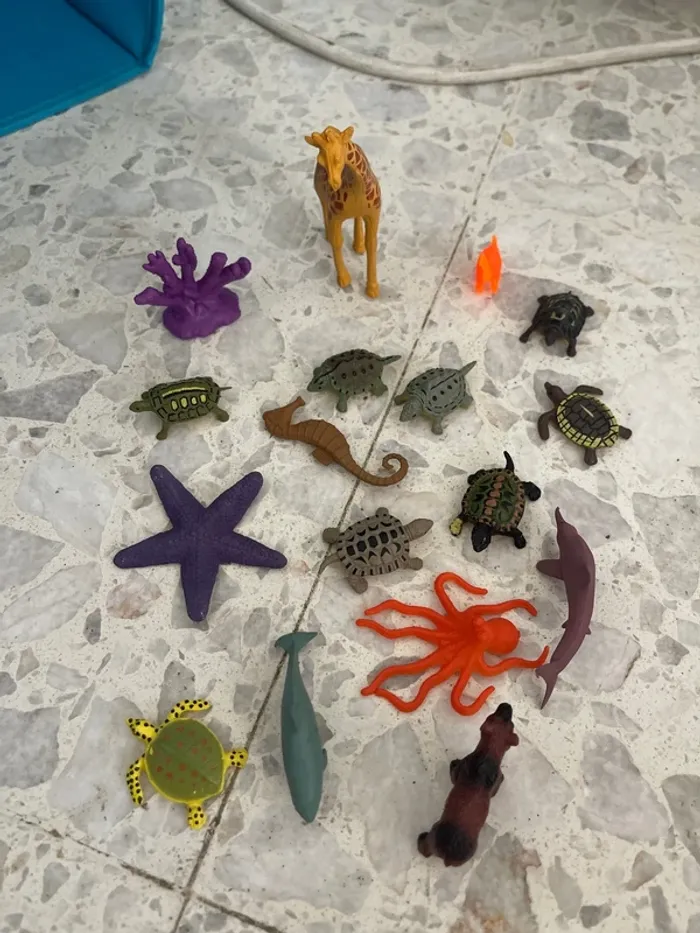 Lot animaux en plastique