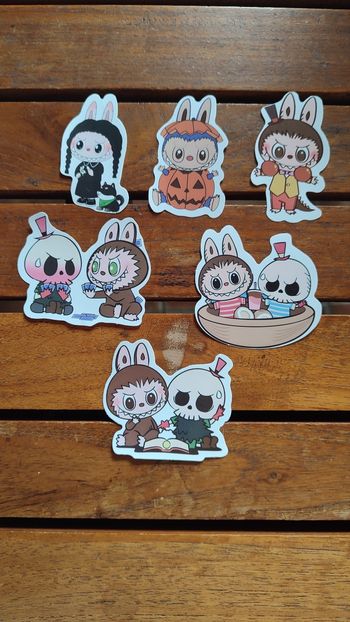 Lot Stickers labubu thème Halloween