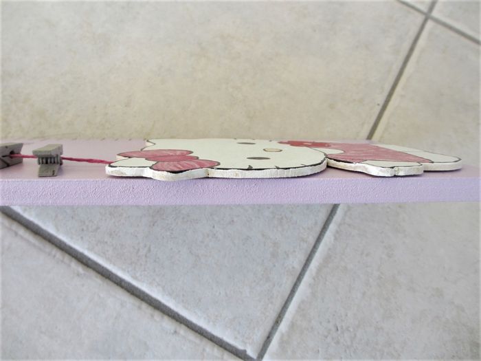 Toise en bois artisanale Hello Kitty - photo numéro 7