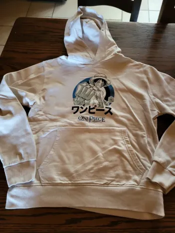 Sweat a capuche blanc One piece