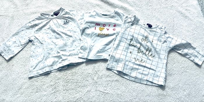 Lot de 3 tee-shirts manches longues « Kiabi » 6 mois