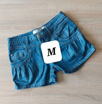 Short jeans léger femme