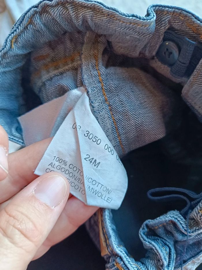 Pantalon jeans Garçon 24 mois Kimbaloo 100% coton - photo numéro 5