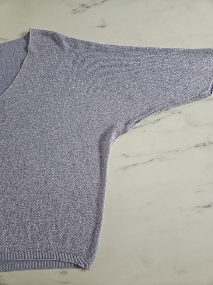 Made in Italy pull mauve paillettes TU - photo numéro 10