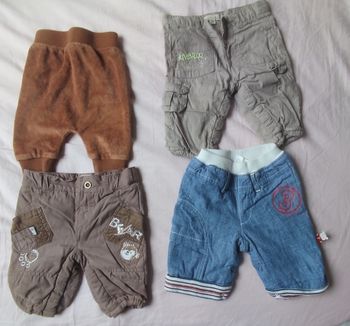 Lot de 4 pantalons 1 mois