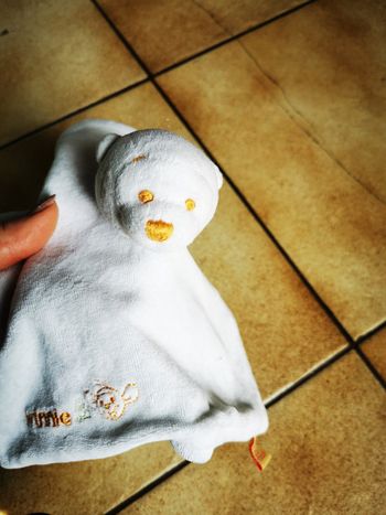 Doudou Winnie ours blanc