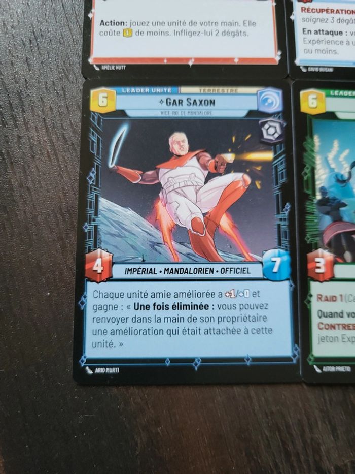Cartes Star Wars Unlimited lot 4 leaders - photo numéro 2