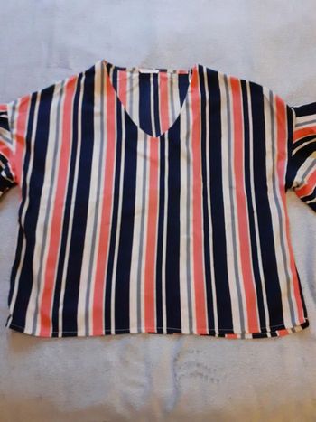 Tunique manches courtes volantes T42 neuve