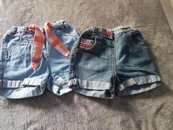 Lot de 2 shorts en jeans