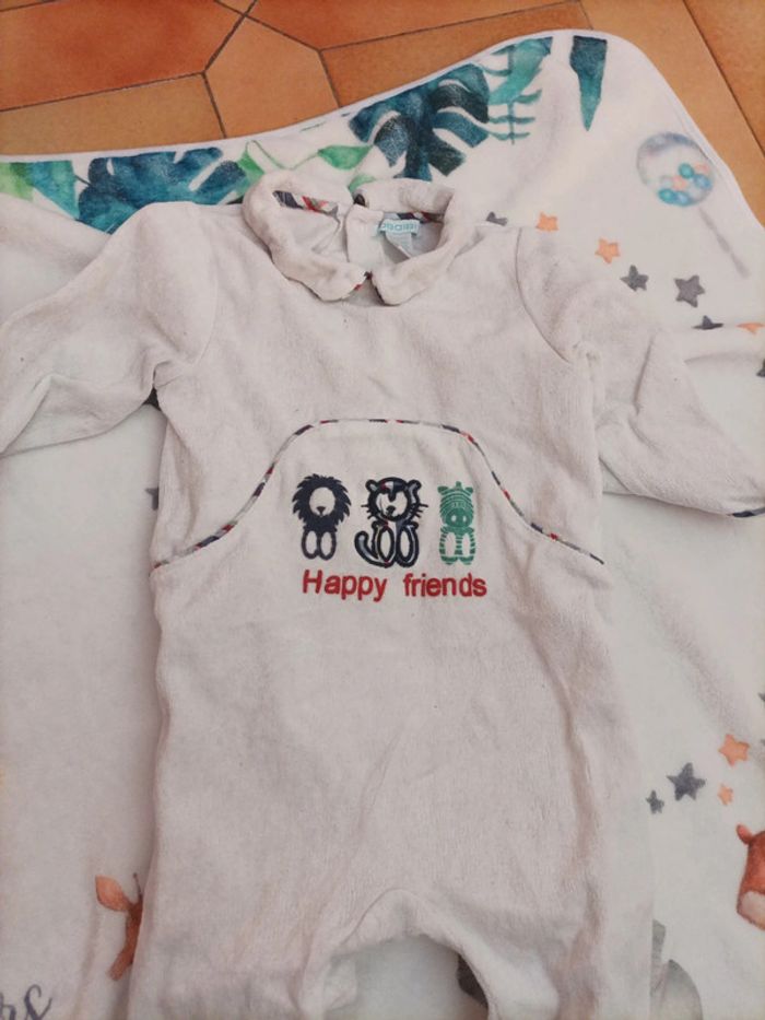 Pyjama blanc écossais - photo numéro 3