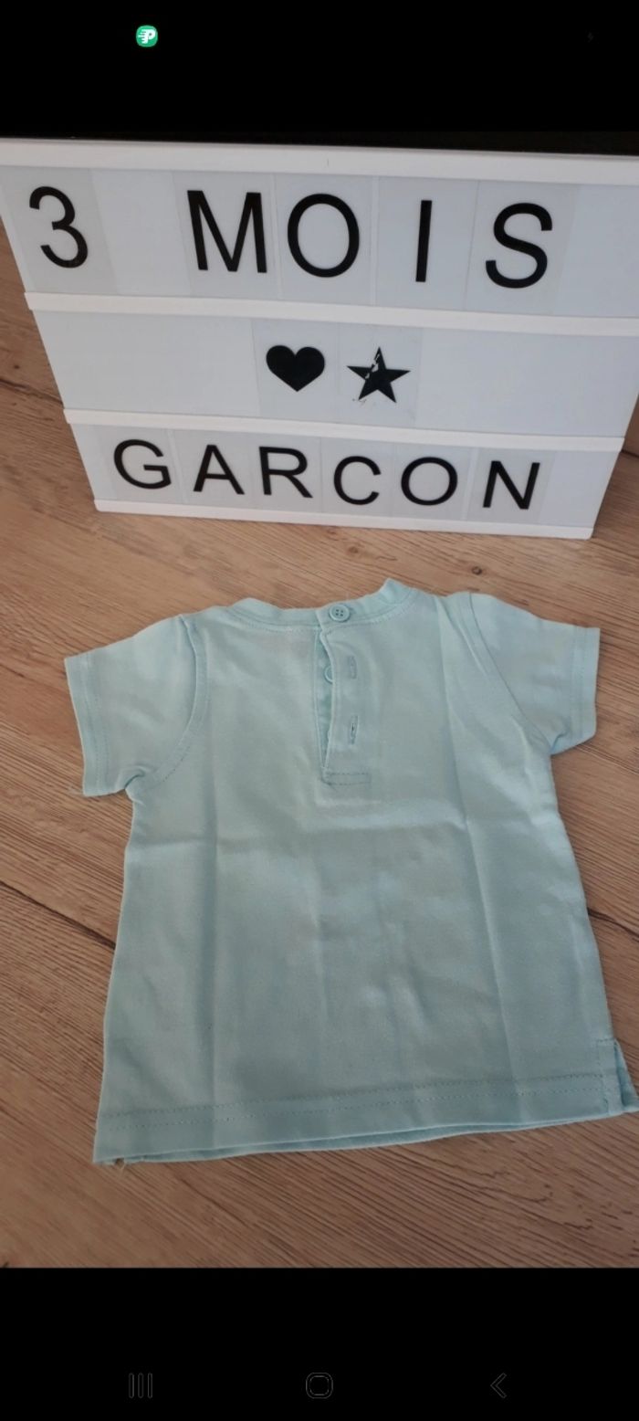 Tee shirt bleu ciel - photo numéro 4