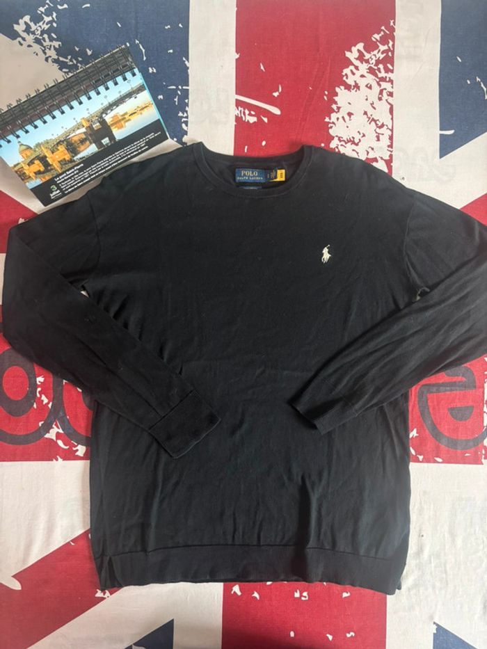 Sweat Ralph Lauren taille S noir logo blanc - photo numéro 3