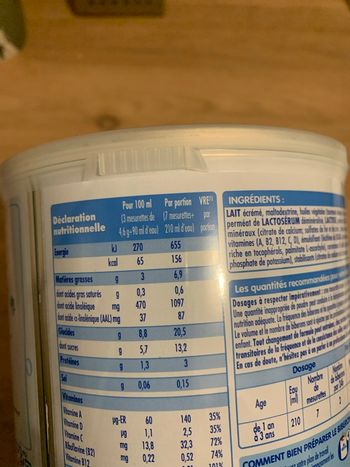 Lait en poudre Nidal 3