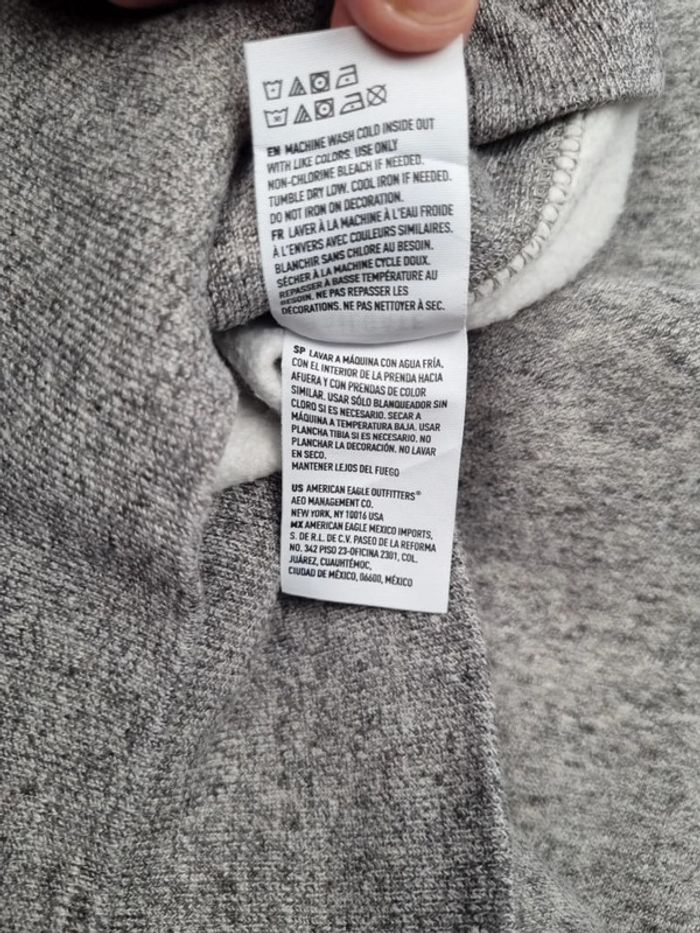 Sweat capuche universitaire Ohio gris, S Hommes - photo numéro 8