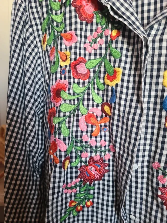 Chemise crop brodée - photo numéro 2