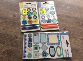 Lot embellissements chipboard Artemio