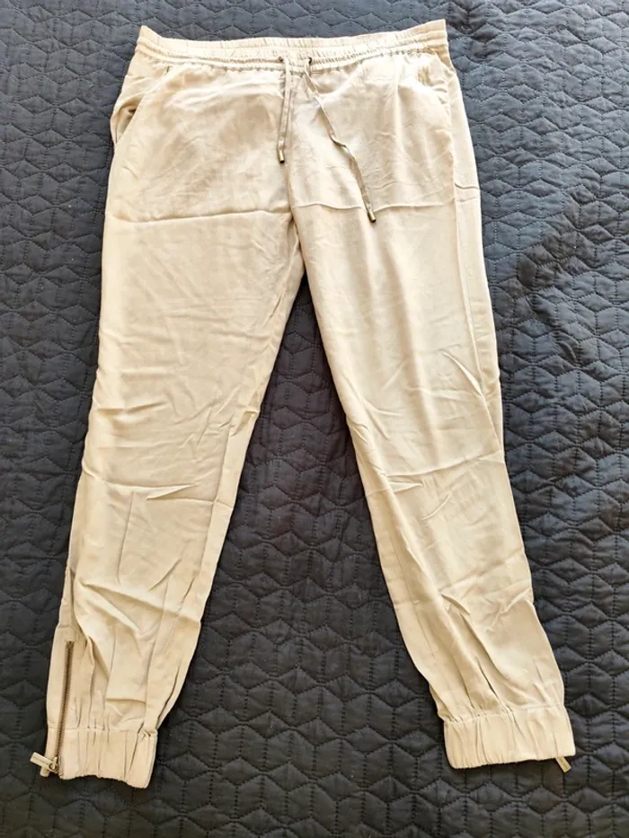 Pantalon fluide Michael Kors marron clair XL