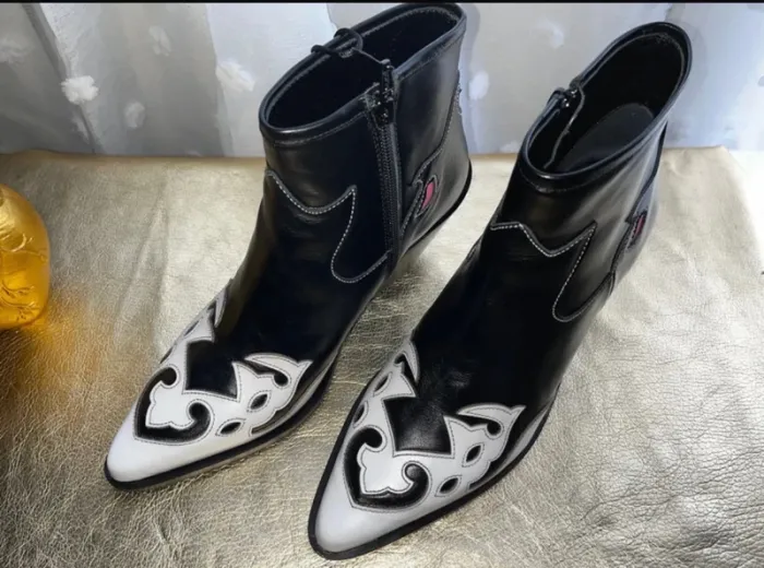 Superbes bottines en cuir, taille 38, Neuf - Paul & Joe - photo numéro 7