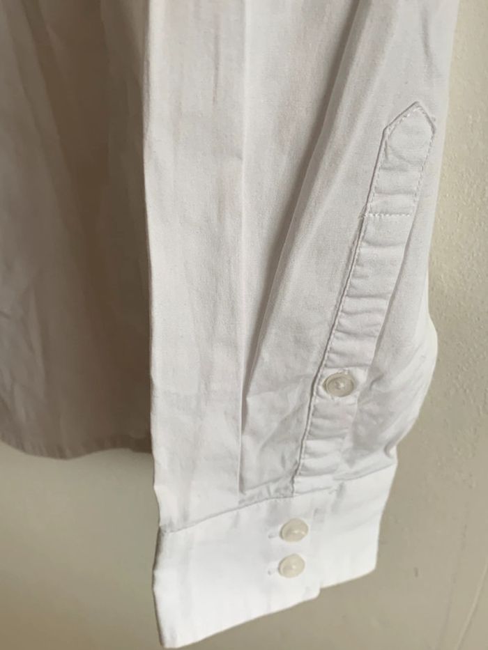 Chemise blanche manches longues taille 37/38 Jules Extra slim col gris - photo numéro 3