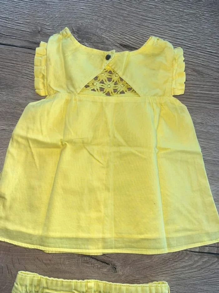 Ensemble jaune été okaidi 3 ans - photo numéro 3