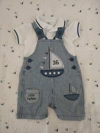 salopette neuve 3 mois (sans le polo)