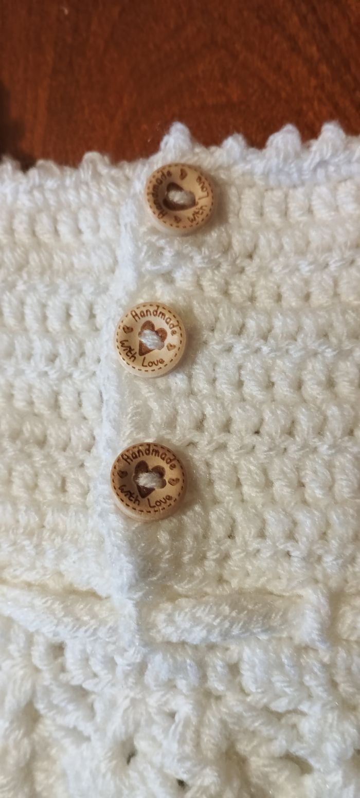 Robe bébé BIANCA taille naissance/1 mois - photo numéro 3