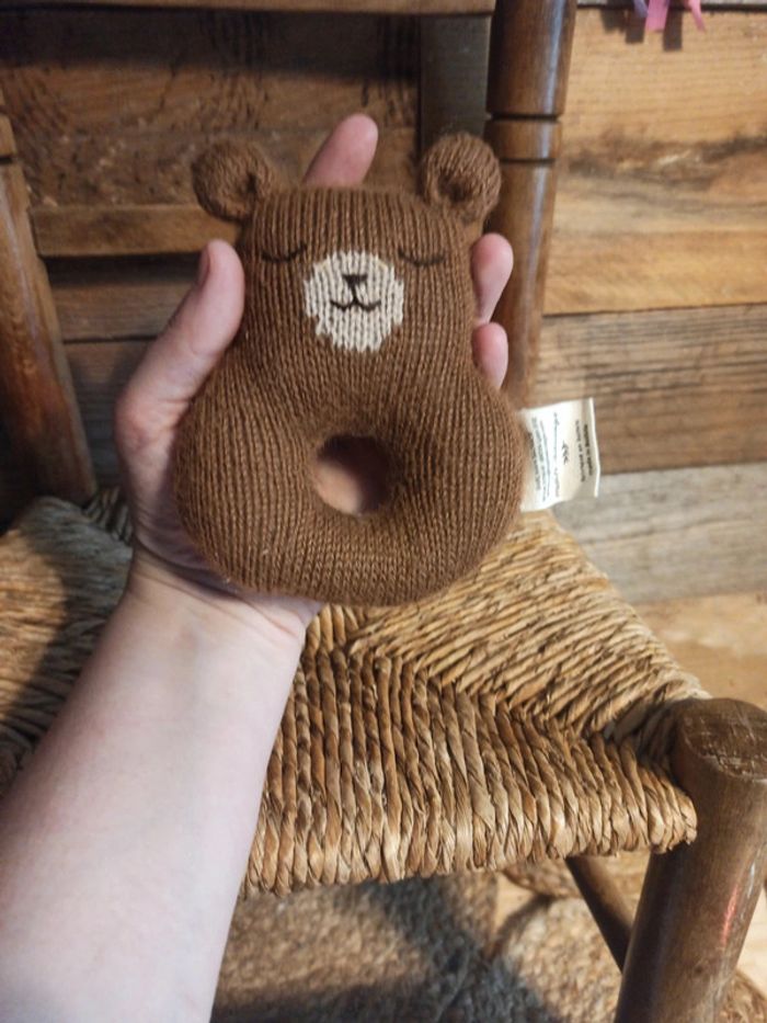 Peluche hochet ours main sauvage tbe - photo numéro 6