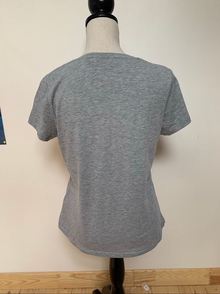 T-shirt gris Camaïeu taille 40 - photo numéro 2