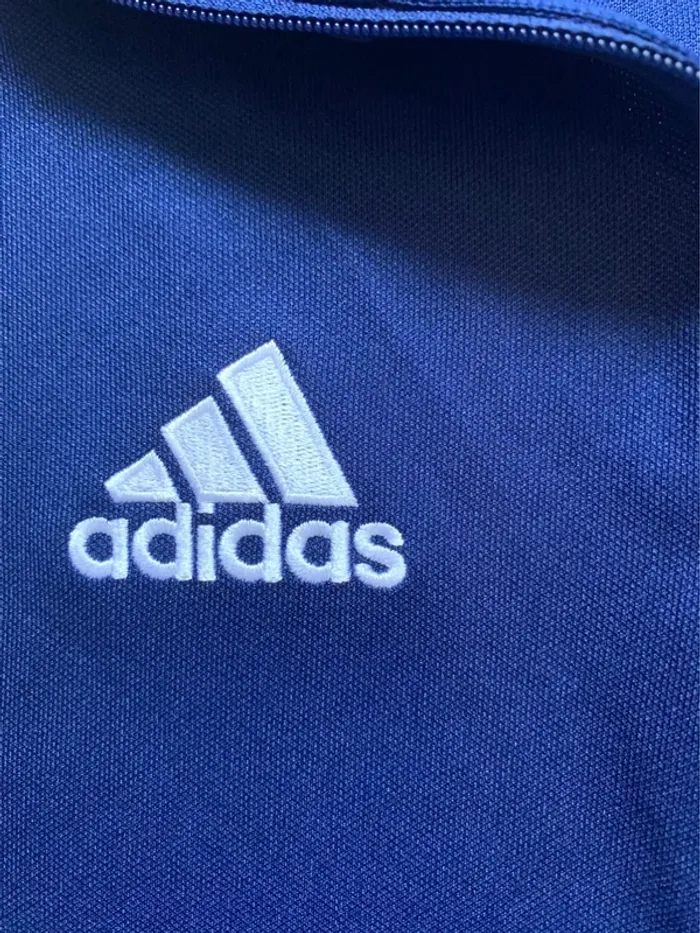 Sweat Adidas Authentique 1/4 zip Bleu Taille S - photo numéro 5