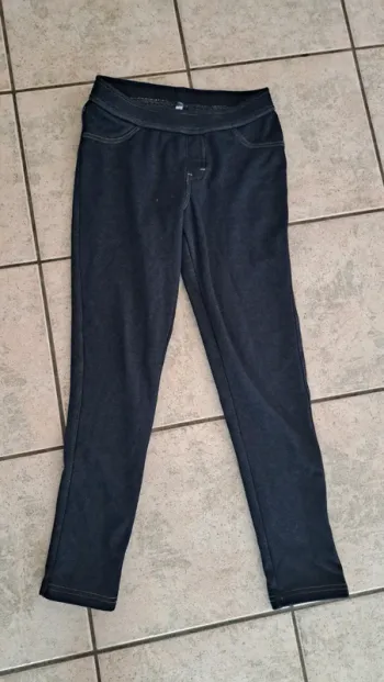 Jegging bleu fourré, C&A, 14 ans