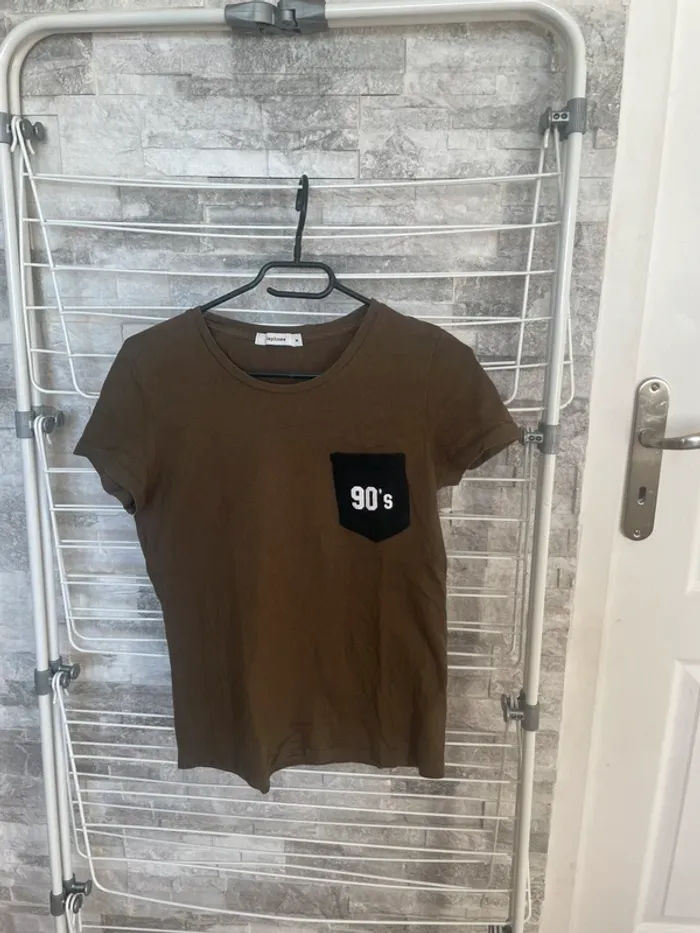 Teeshirt kaki avec poche