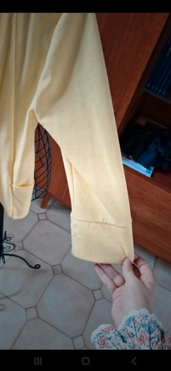 Blazer manches 3/4 jaune pâle 👻 - photo numéro 2