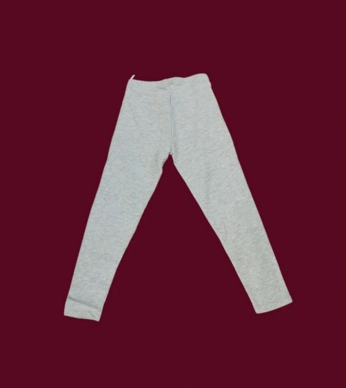 Legging chaud gris clair chiné molletonné C&A taille 10 ans 1/2 - photo numéro 2