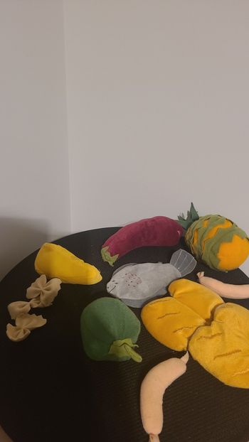 dinette légumes tissu