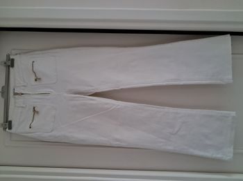 Jean blanc Morgan taille haute taille 38