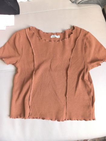 Top terra cotta marron 14 ans