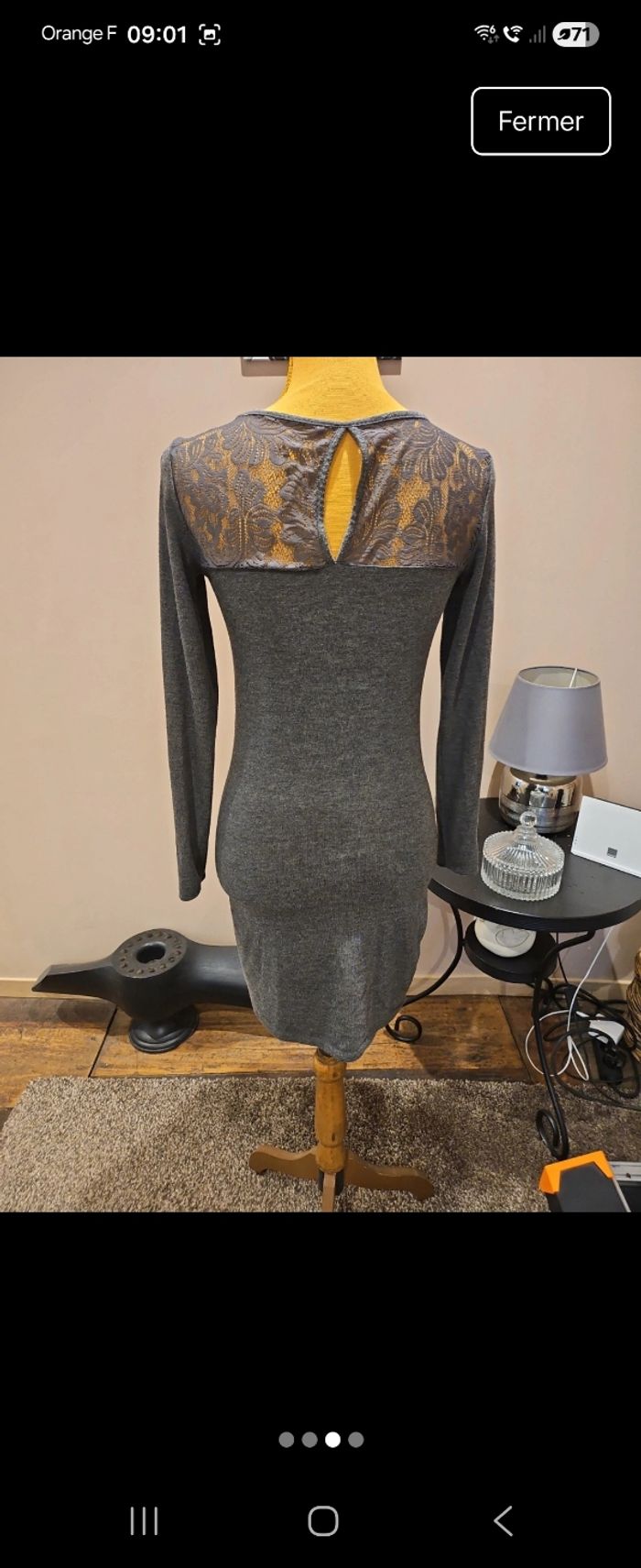 Robe detail dentelle - photo numéro 3