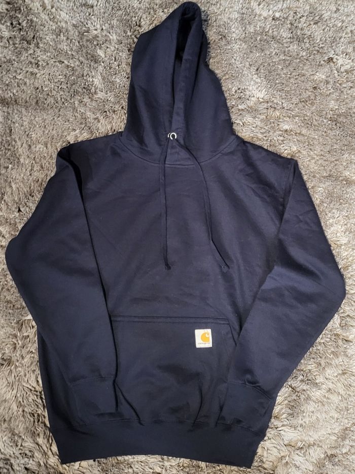 🔥 Magnifique Sweat à Capuche Carhartt Rework – Bleu Marine – Taille L – Neuf 🔥