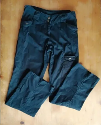 Pantalon cargo de grossesse noir – Kiabi Maman – Taille 38 (M)
