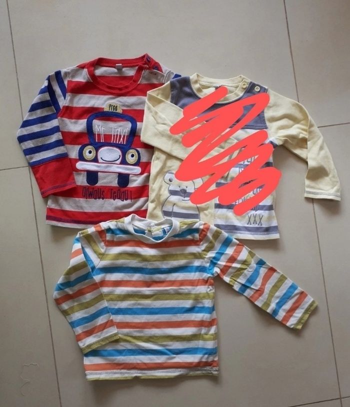 Lot de 2 tee-shirts manches longues