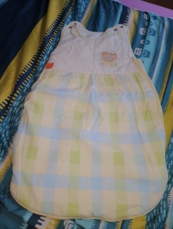 Gigoteuse 0-6 mois 
Crème verte et bleu
"Tex"