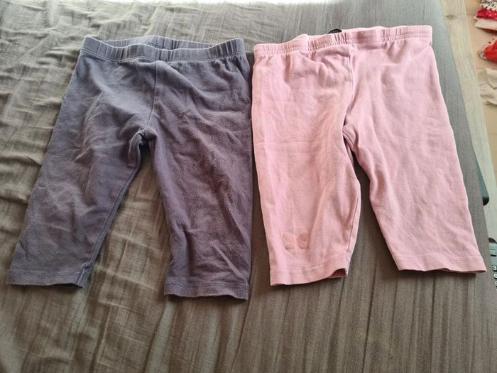 Lot de 2 leggings pantacourts