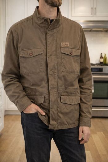 Veste homme style Parka Saharienne marron Atlas For Men 60% Coton Taille XXL (H141)