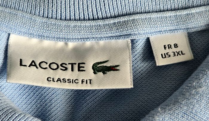 Polo Lacoste bleu/violet 3XL - photo numéro 5